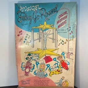 Vintage 1955 Kenner Musical Fairy-Go-Round No Music Some Wings Unattached